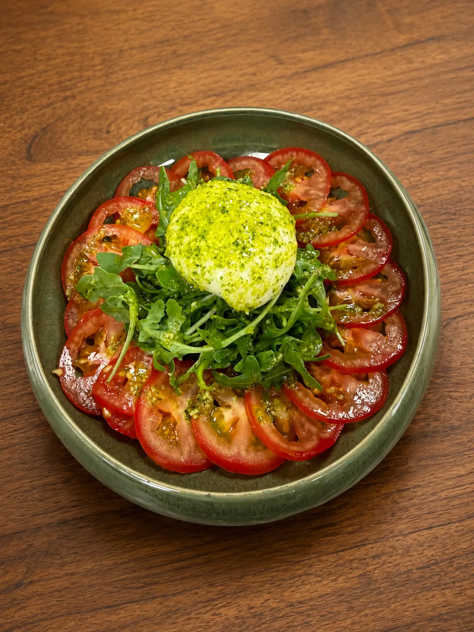 Burrata & pesto de roquette